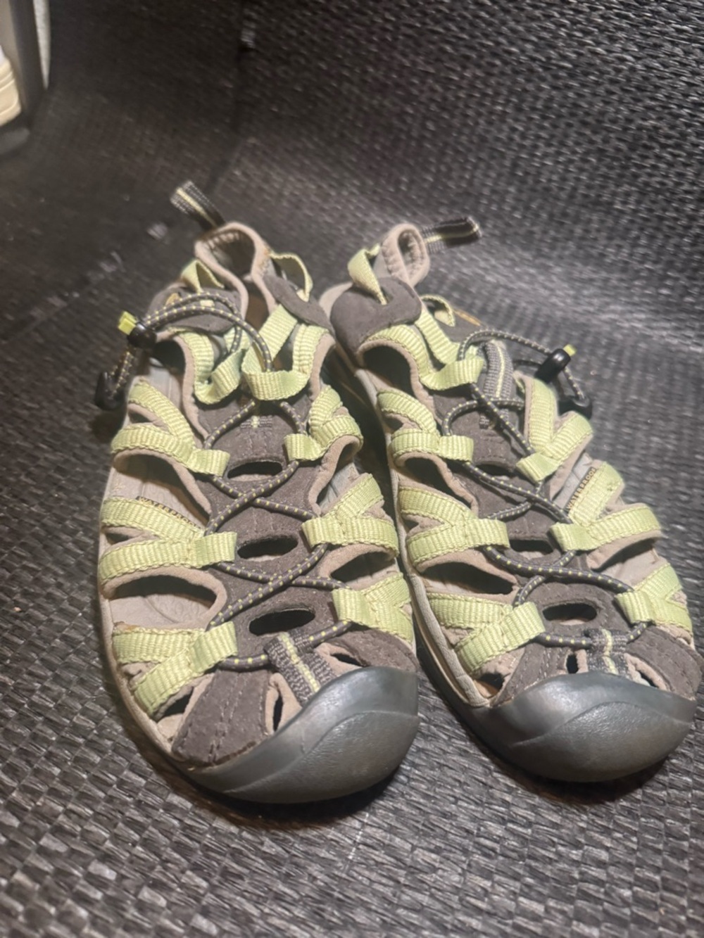Keen Olive Green and Gray Women's Closed-Toe Hiking Sandals